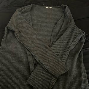 Gray cardigan